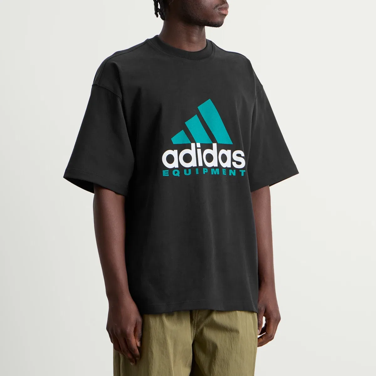 Футболка с принтом EQT No Wash Logo Adidas, Black — фото 2