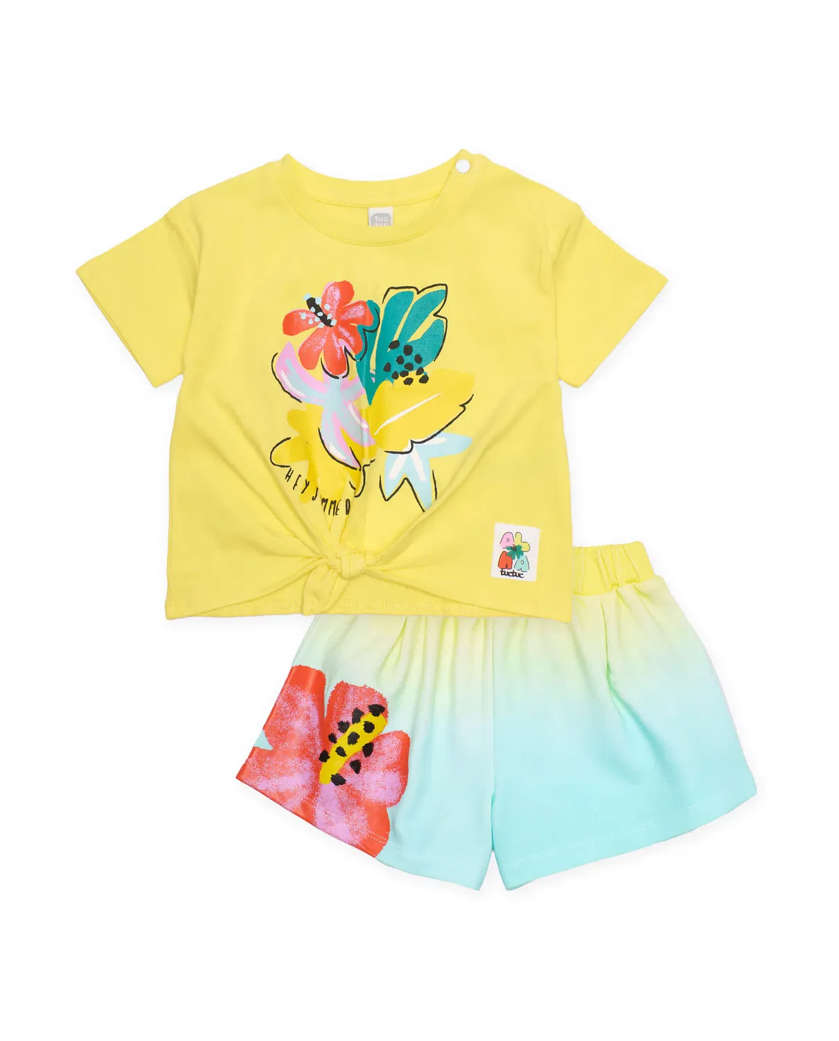 Детский комплект для девочек с принтом Tuc tuc, Amarillo