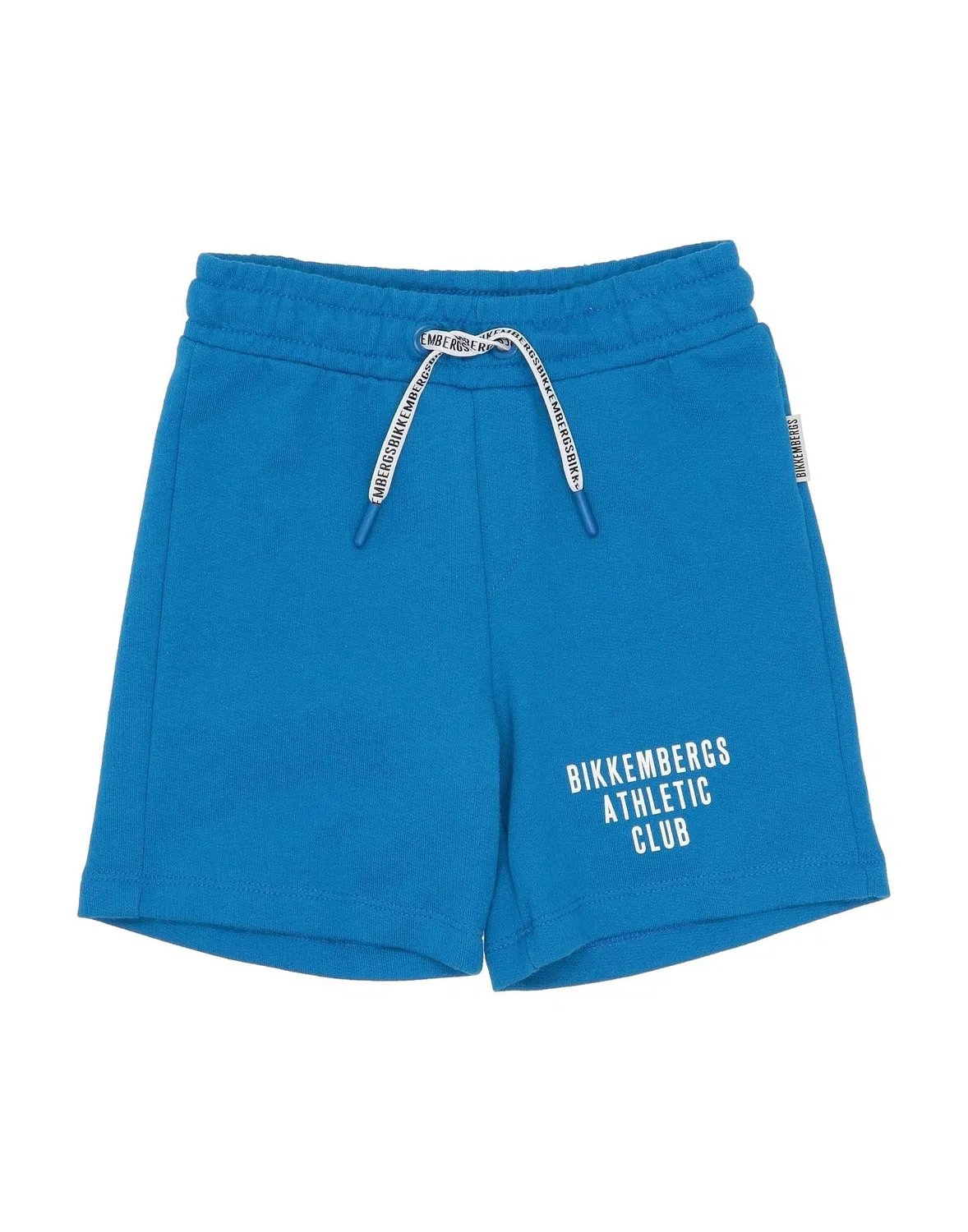 Детские шорты для мальчиков из футера Logo Bikkembergs, синий