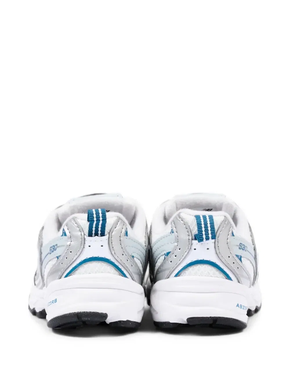 Кроссовки 530 со вставками из кружева New Balance Kids, серебряный — фото 4