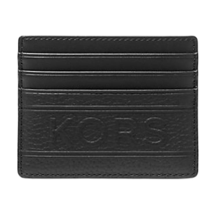 

Кардхолдер из кожи гальки Hudson для женщин черный MICHAEL KORS