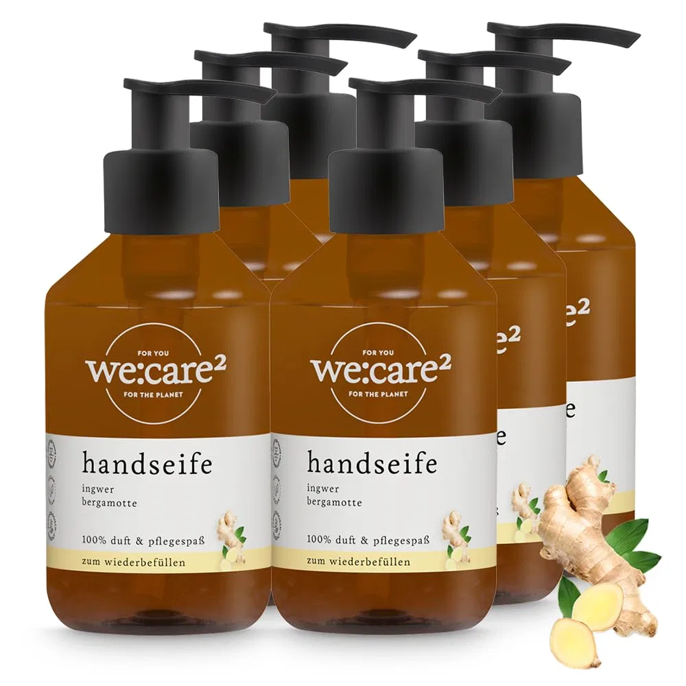 Жидкое мыло для рук «Ginger/Bergamot» 6 x 250 мл от we:care² We:Care2, Ginger / Bergamot