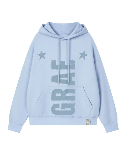 Детский худи с графическим принтом GRAE-STAR GRAVER, Sky Blue — фото 2