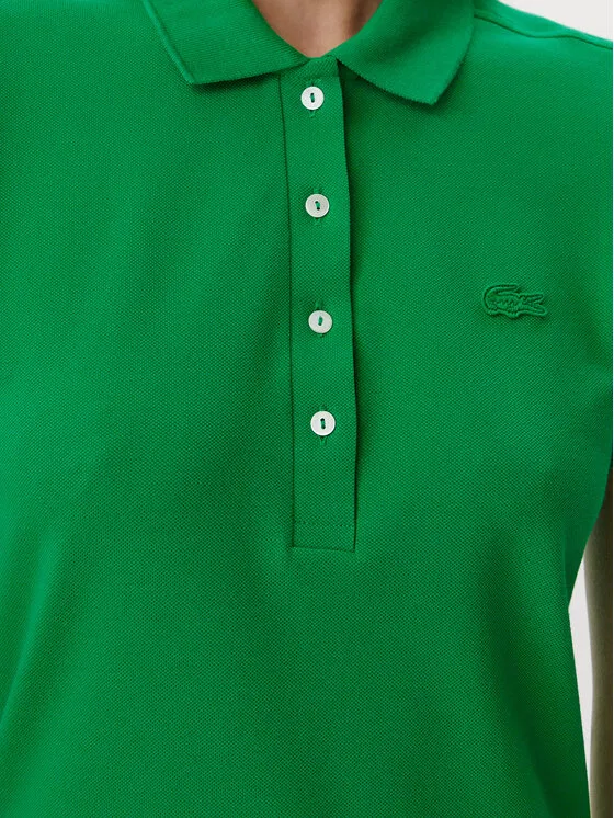 Поло Lacoste slim fit, зеленое — фото 4