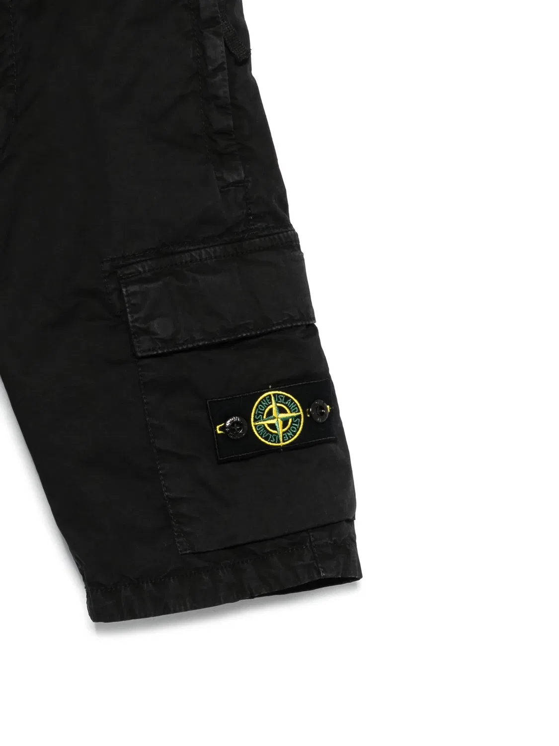 Шорты с Компасом черного цвета Stone Island, черный — фото 3