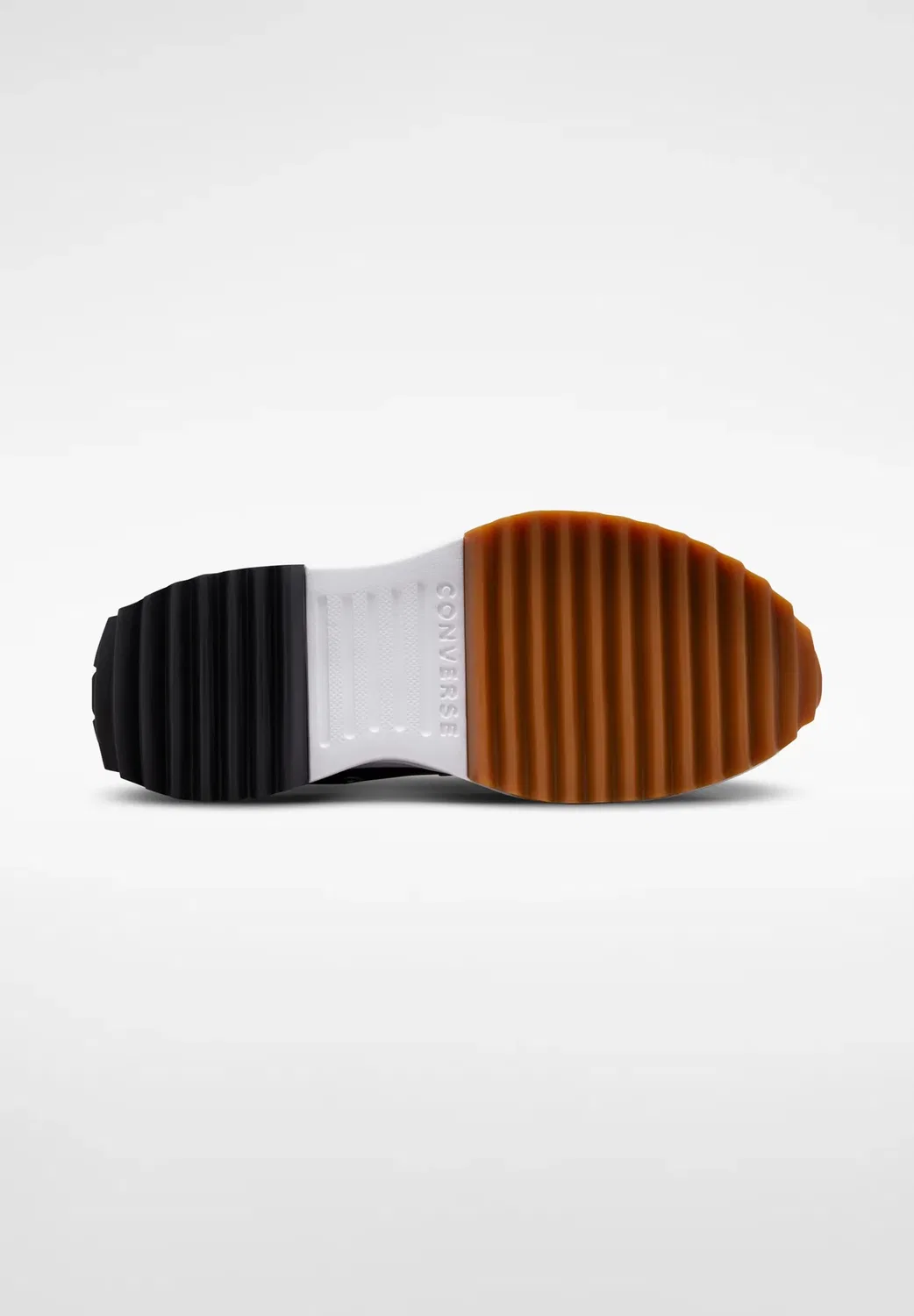 Run star - высокие кроссовки Converse, Black White Gum — фото 4