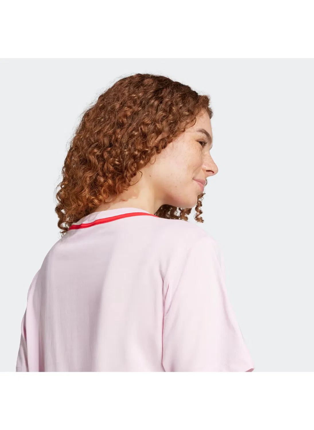 Футболка с принтом Essential color pop Adidas, розовый — фото 4