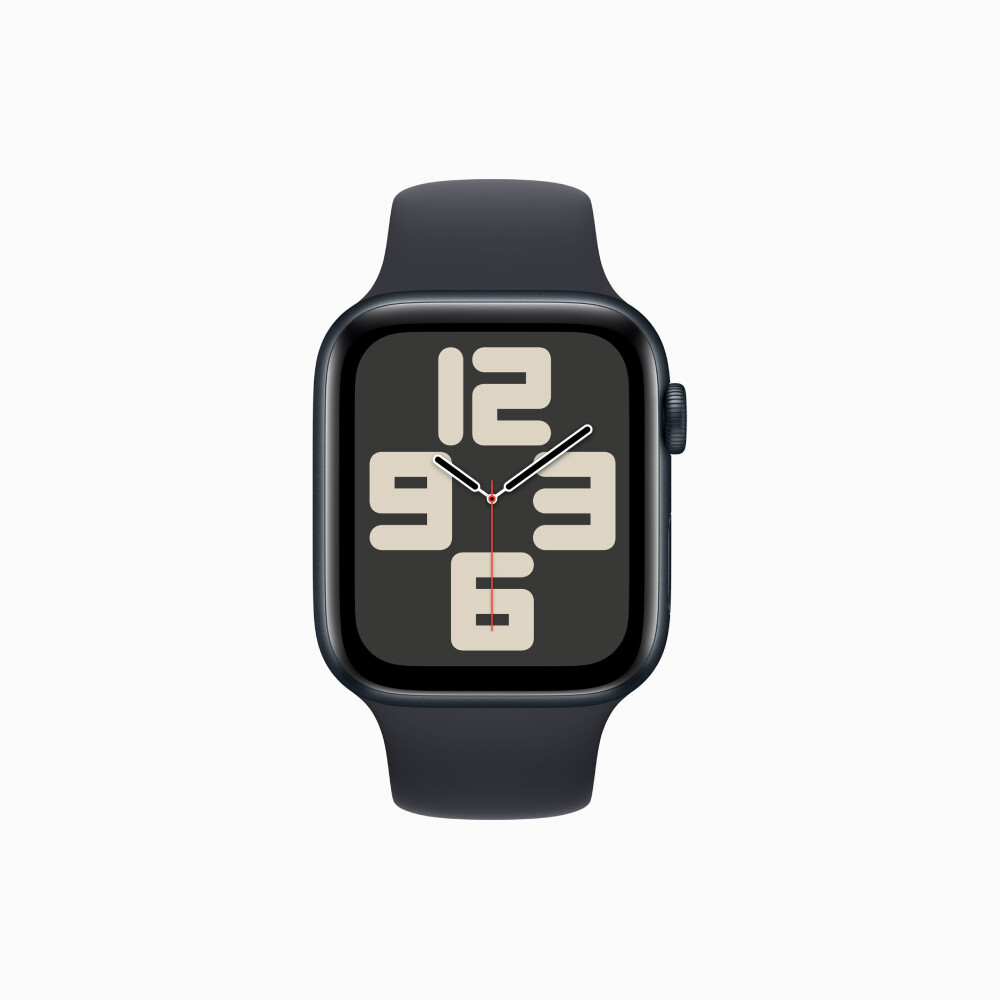 Умные часы Apple Watch SE Gen 2 2023 (GPS), 44 мм, Midnight Aluminum Case/Midnight Sport Band - S/M — фото 3