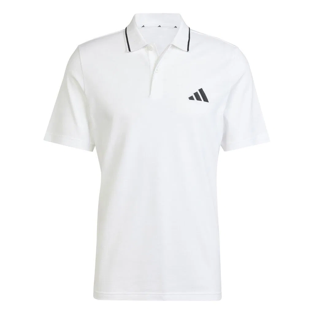 Мужское поло с логотипом Small Logo Pique Adidas, Weiß