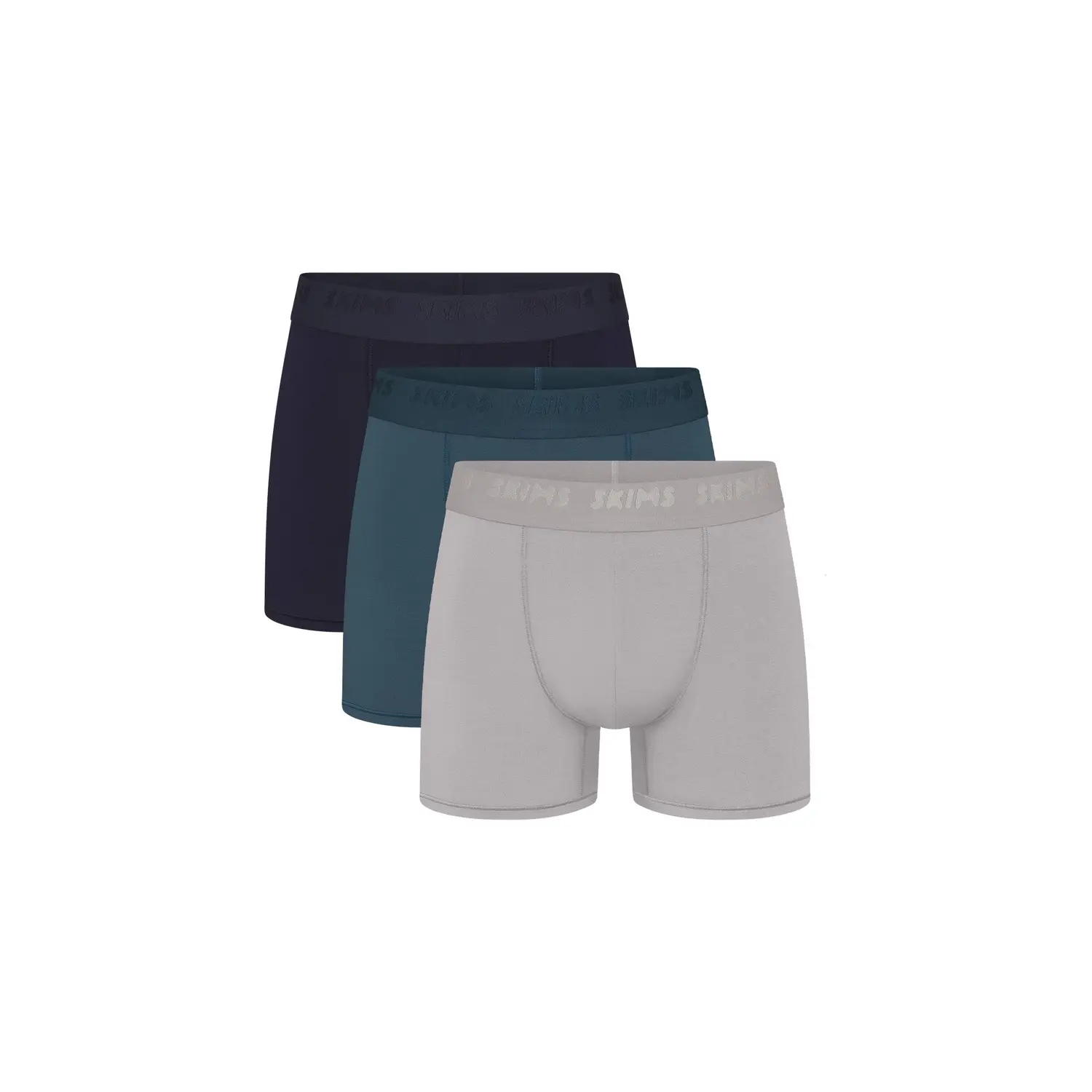 

Skims Коллекция ко Дню святого Валентина SS25 мужские боксеры 3' 3 шт в упаковке, мужские трусы 3 шт Indigo Multi/Indigo Multicolor