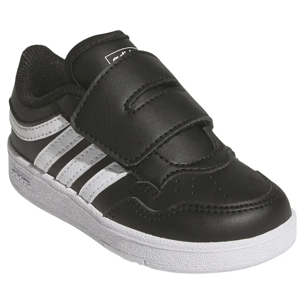 Детские кроссовки для девочек с липучкой Hoops 4.0 Adidas, Black — фото 4