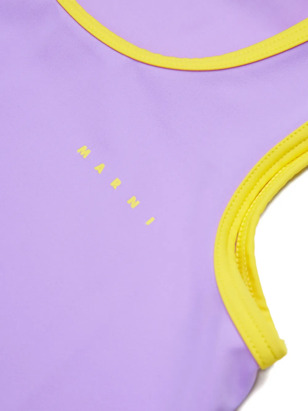 Купальник с контрастной отделкой Marni Kids, фиолетовый — фото 3