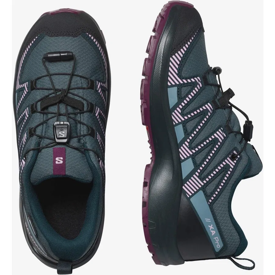 Детские кроссовки Salomon XA Pro V8 Cswp J, Зеленый — фото 2