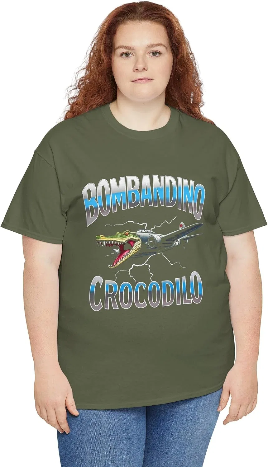 Футболка с принтом Bombandino Crocodilo, хаки — фото 4