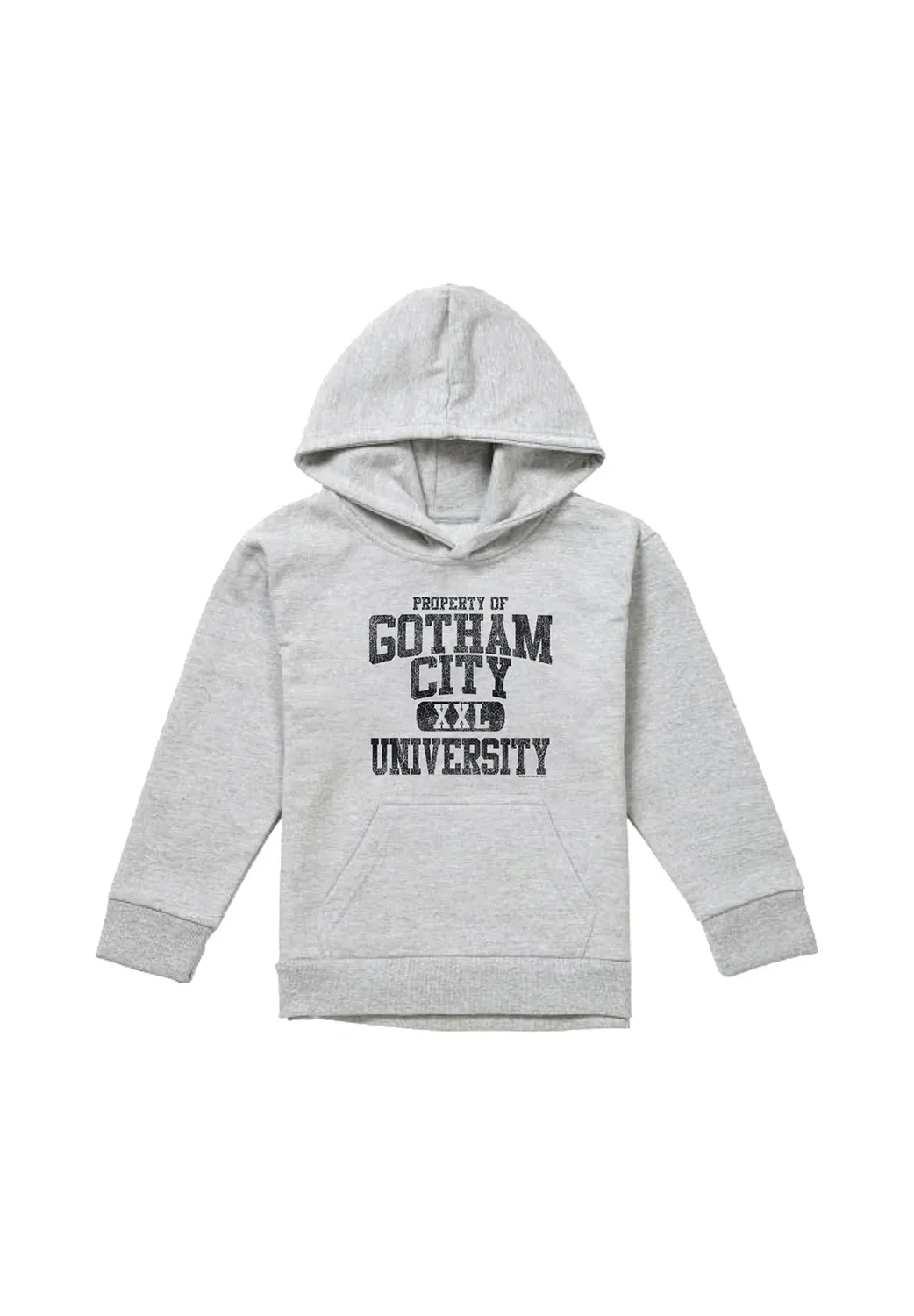 Толстовка унисекс с изображением Бэтмена (собственность GCU) Dc Comics - Batman, Mottled Light Grey