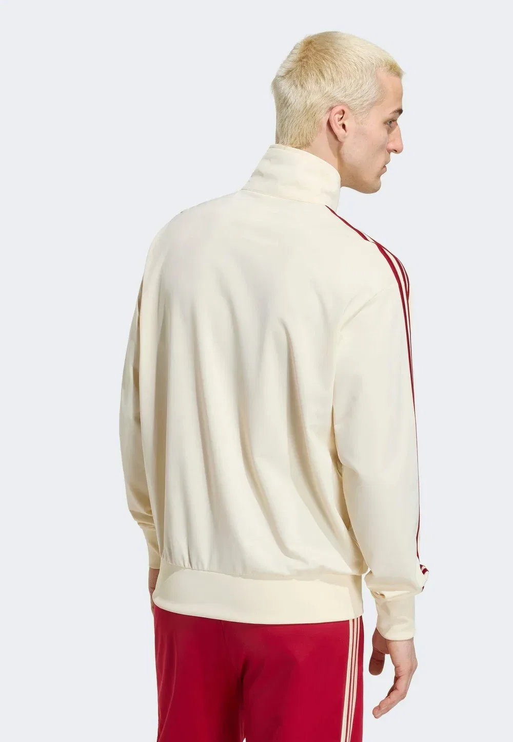 Firebird tt - тренировочная куртка Adidas Originals, Warm Vanilla Team Victory Red — фото 2