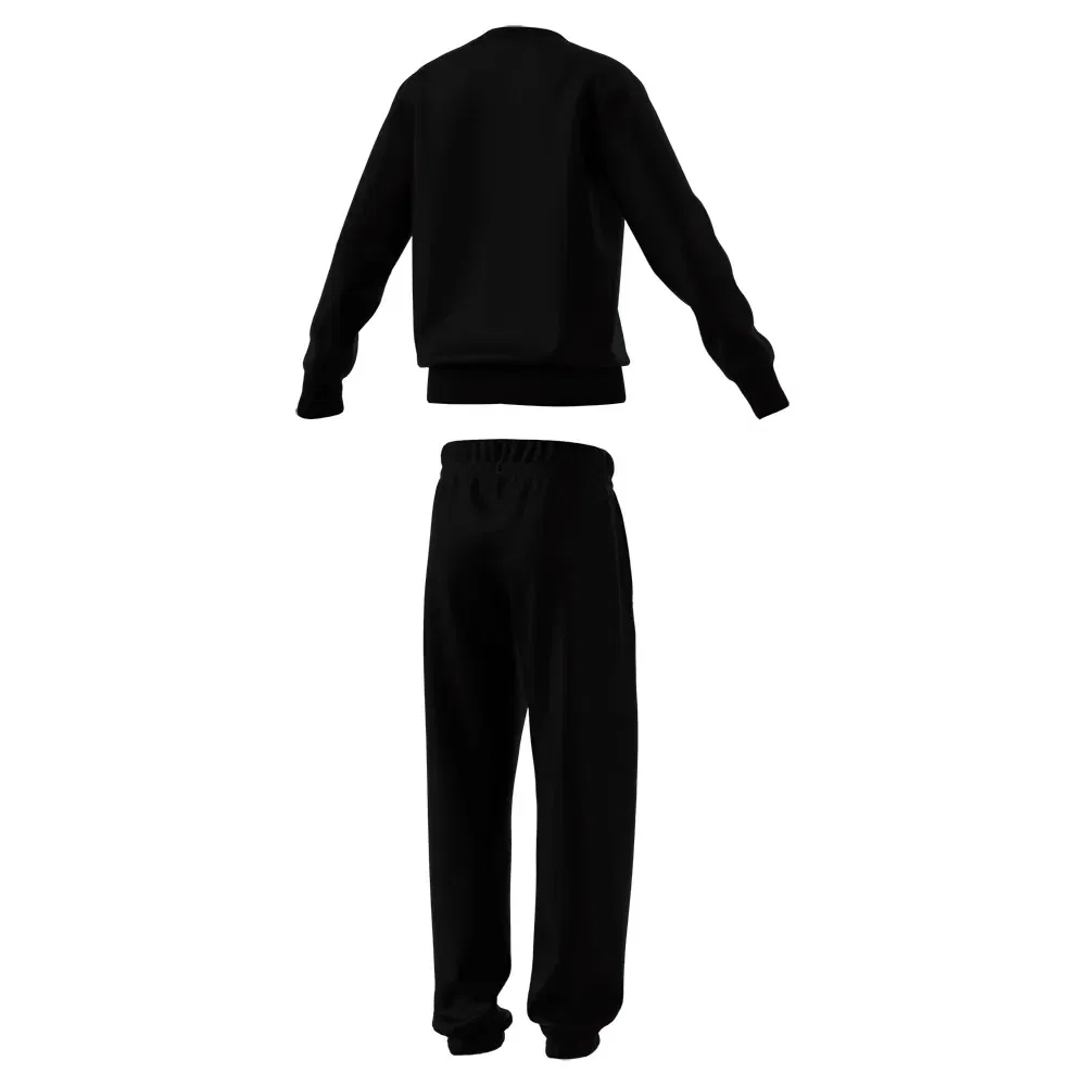 Детский спортивный комплект с лонгсливом и брюками Adidas, Black — фото 2