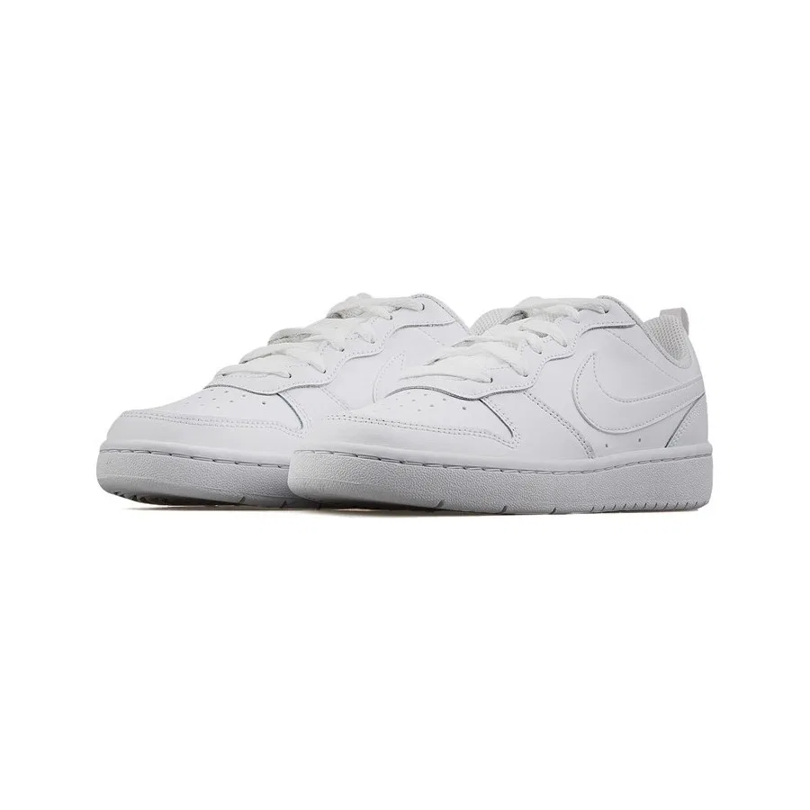 Кроссовки детские с кожаным верхом Nike Court Borough Low 2, Белый — фото 3
