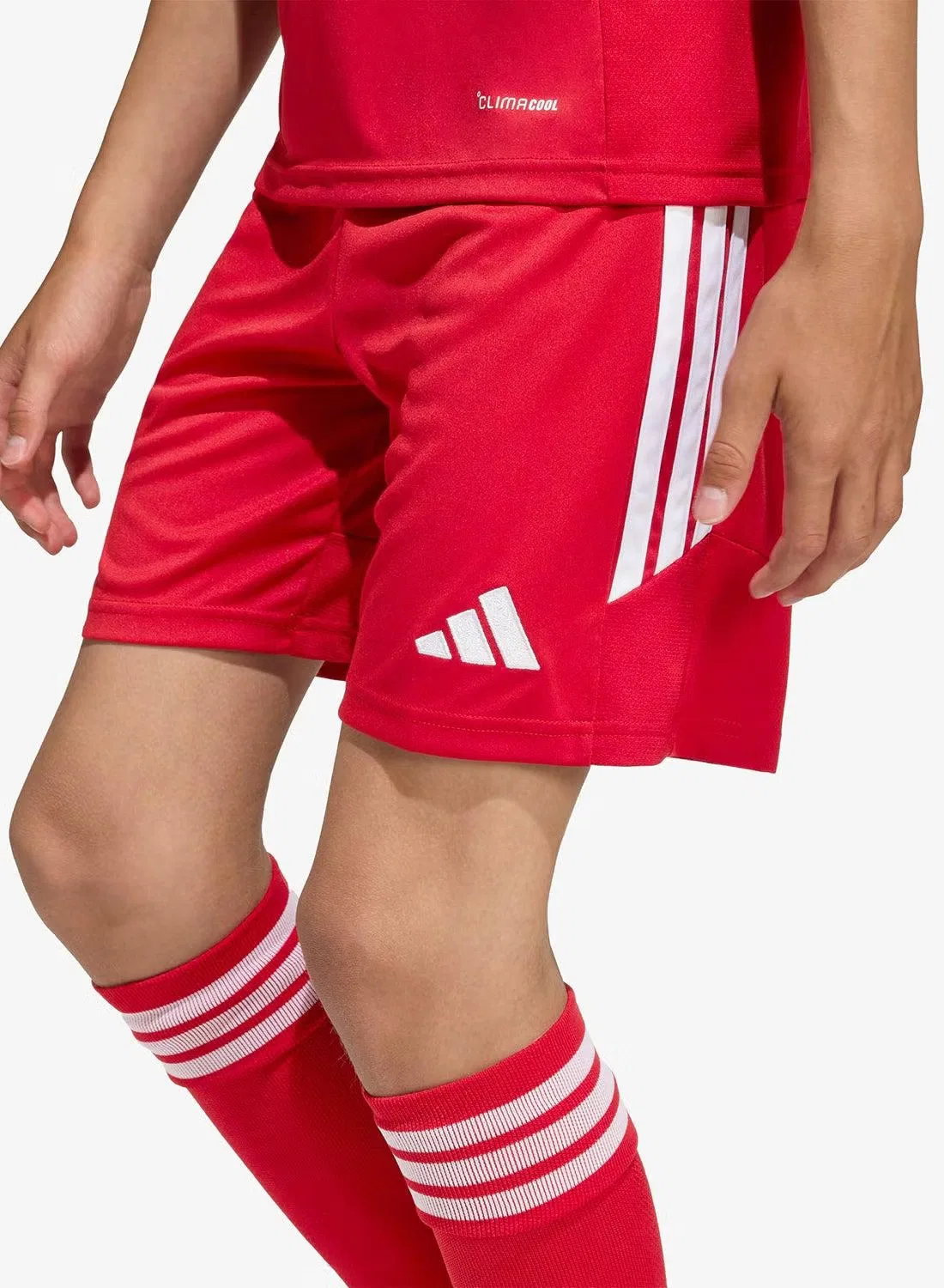 Шорты спортивные детские Tiro26 League Adidas, красный — фото 3