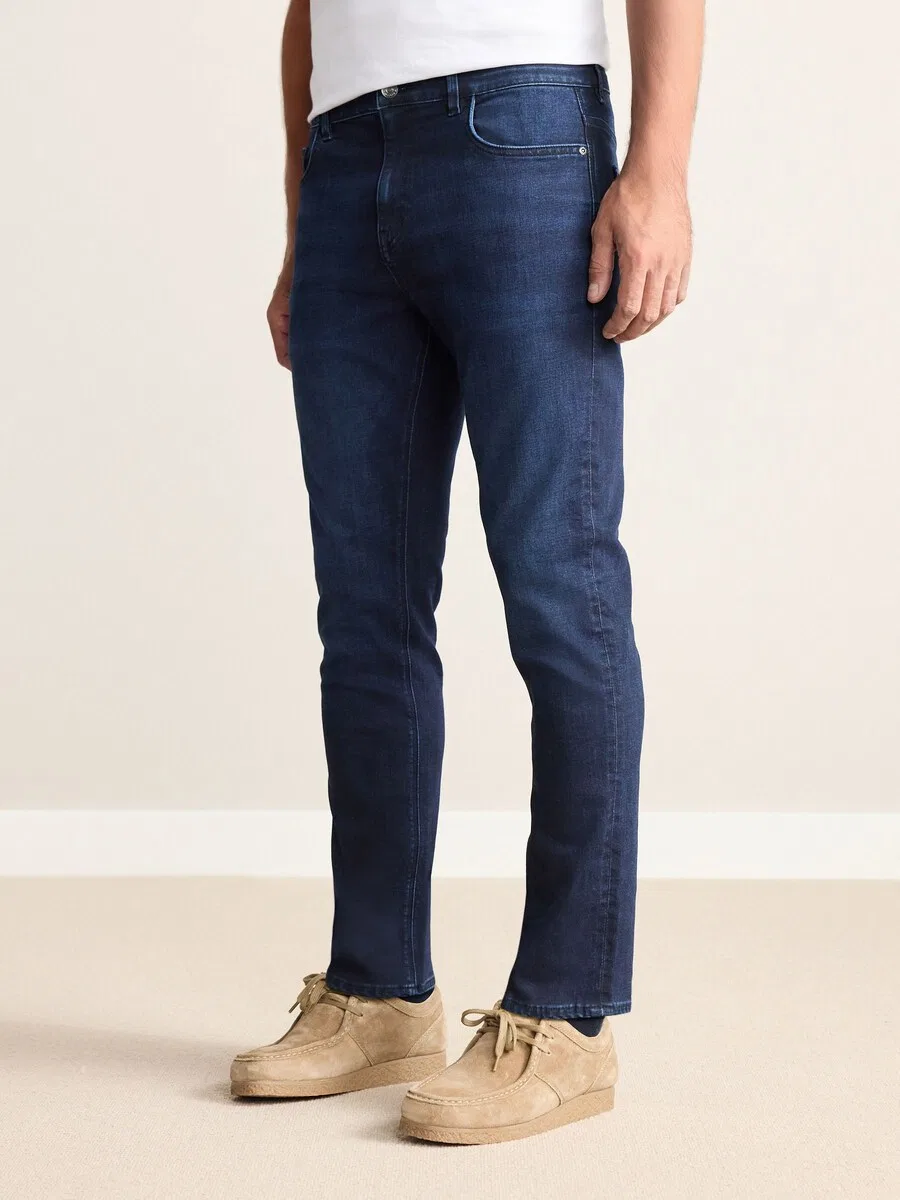 Джинсы Next Slim fit 'Signature' темно-синего цвета — фото 2