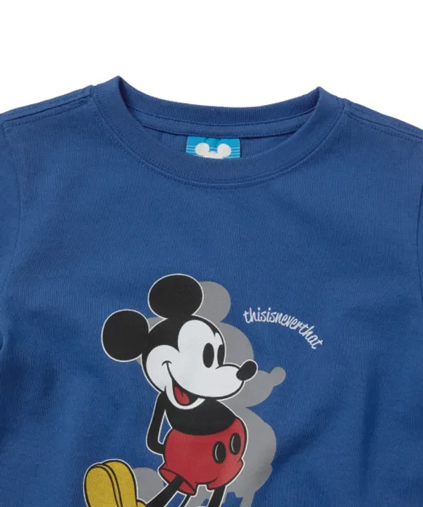 Футболка с принтом Mickey, Kids, Thisisneverthat, синий — фото 2