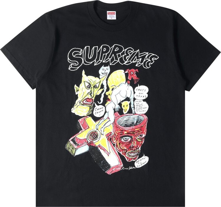 

Футболка Supreme x Daniel Johnston Tee 'Black', черный
