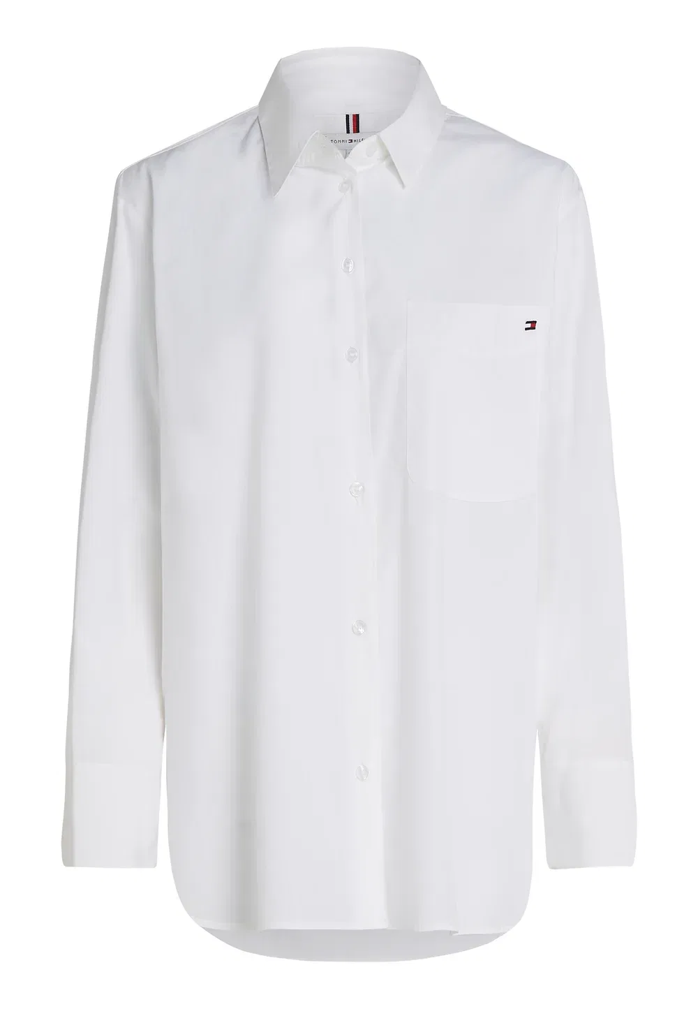 Блузка на пуговицах Tommy Hilfiger, Optic White — фото 4