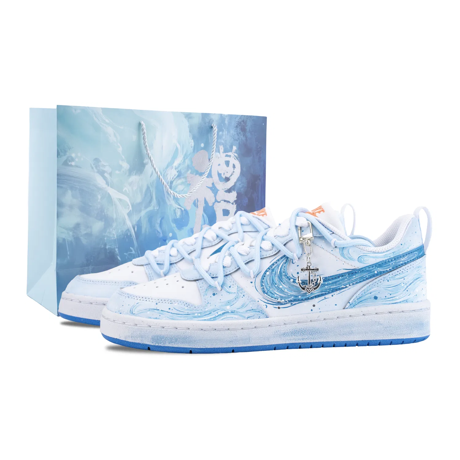 Детские скейтбординговые кроссовки Court Borough Nike, Blue White