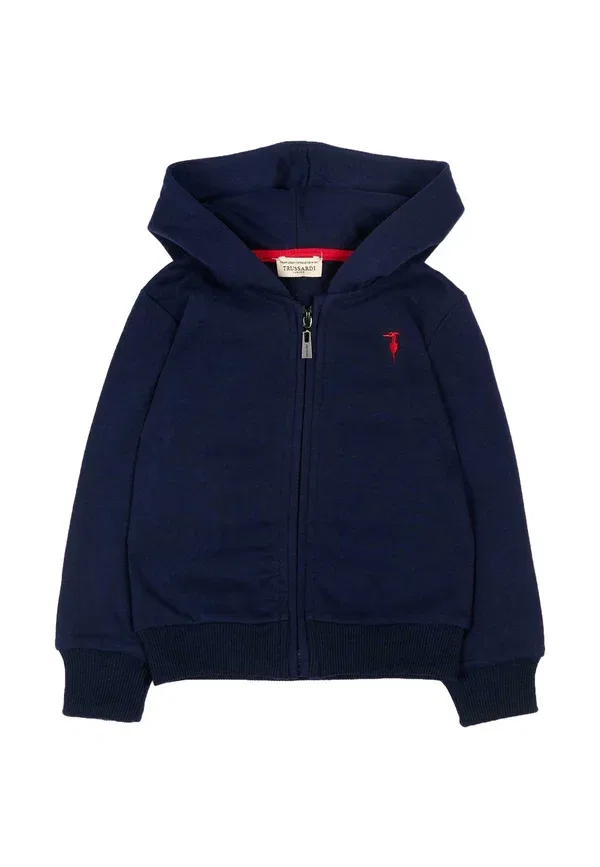 Худи с принтом Felpe Tru Trussardi Junior, синий