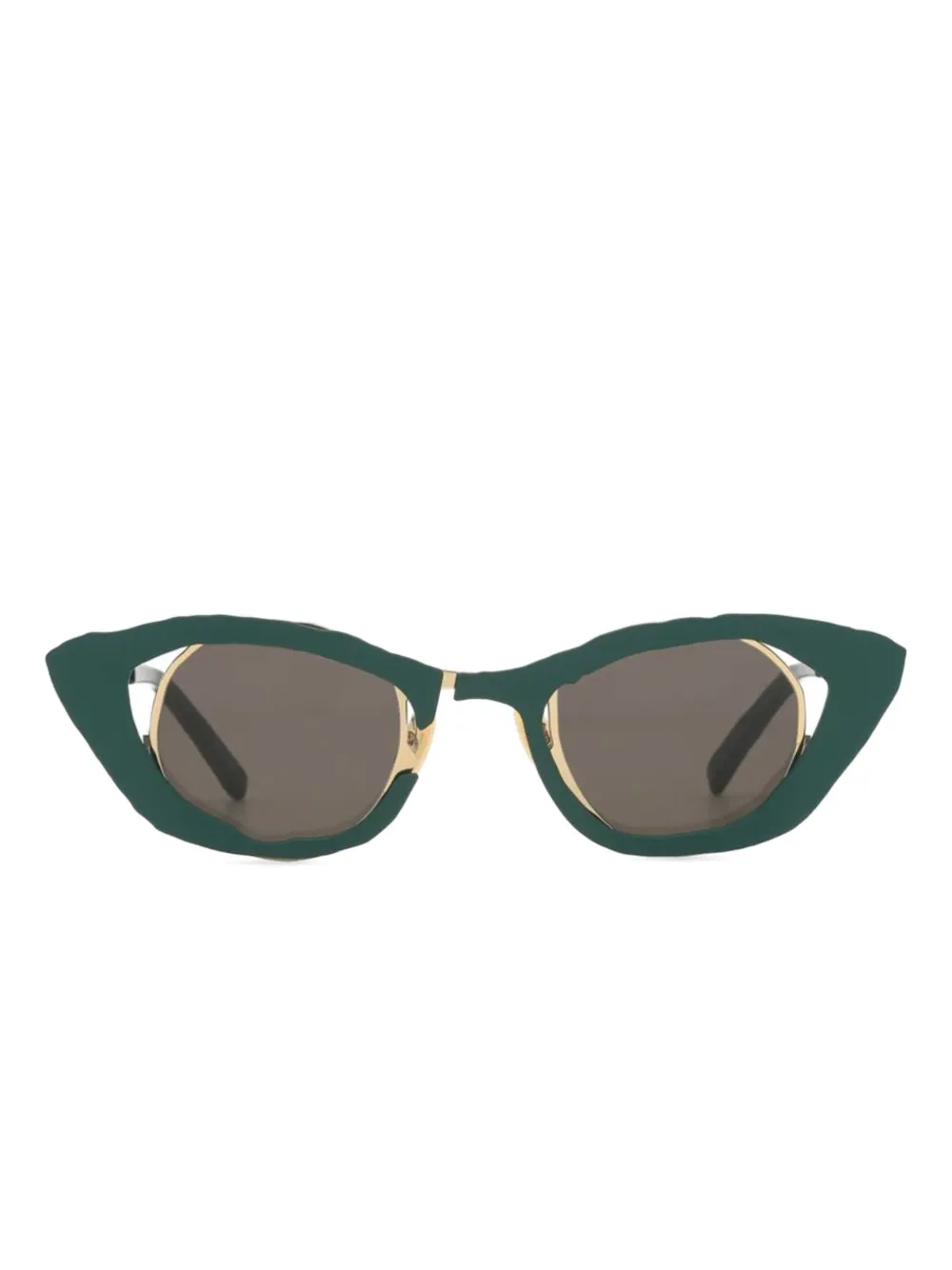 

Солнцезащитные очки в оправе 'кошачий глаз' Masahiro Maruyama, зеленый