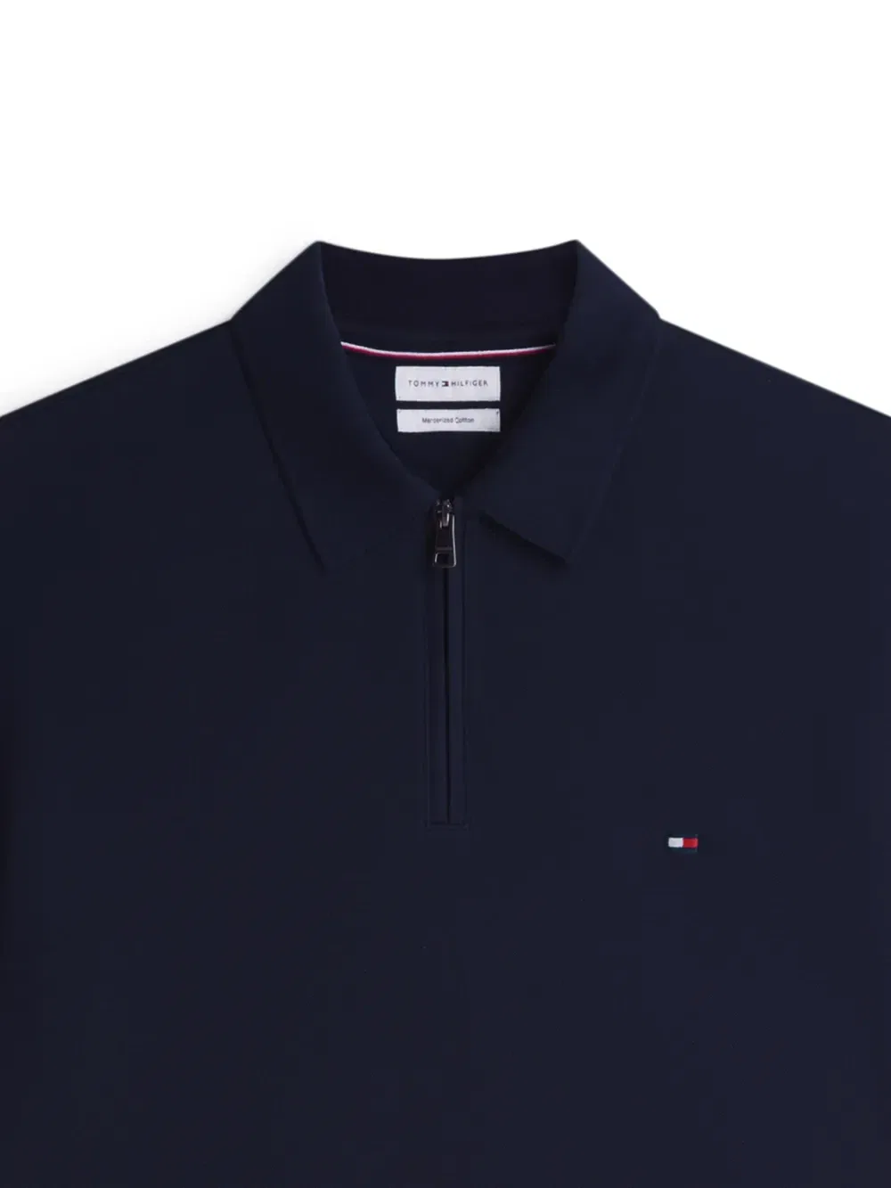 Поло с застежкой-молнией Tommy Hilfiger, синий — фото 2