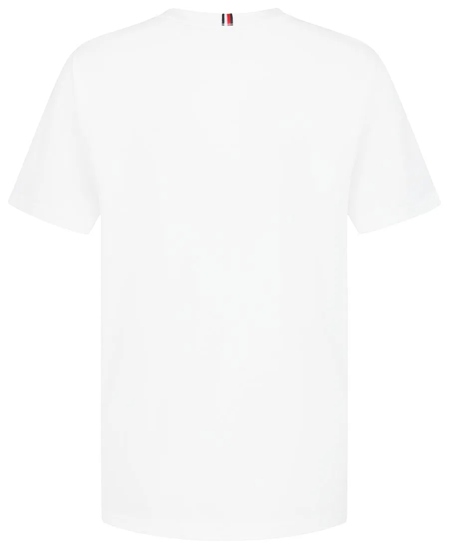 Детская футболка с коротким рукавом и принтом Flag Applique Tommy Hilfiger, White — фото 2