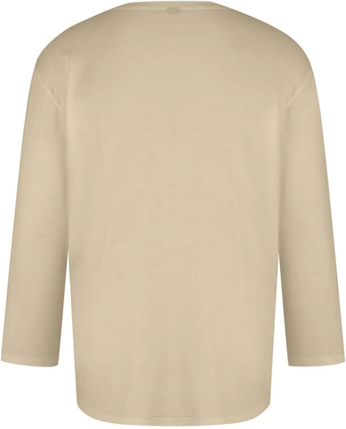 Мужская футболка с длинным рукавом 3/4 Casual Loose Fit, Beige — фото 3