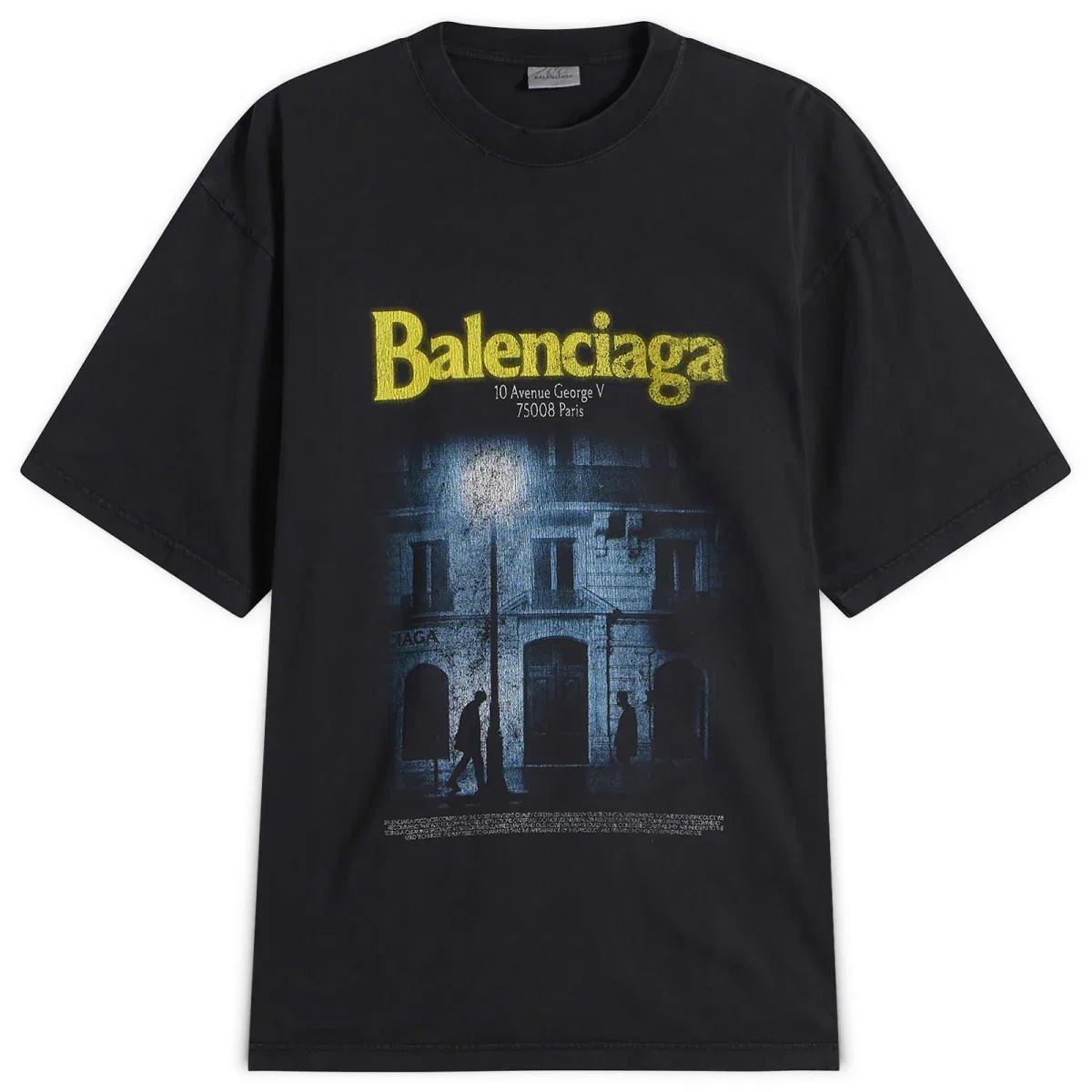 Футболка с принтом Graphic Logo Balenciaga, Black