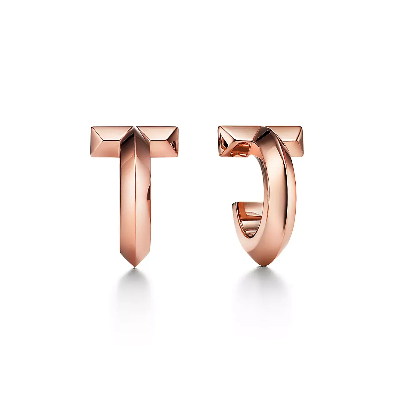 

Серьги Tiffany & Co. T1 Hoop, розовое золото