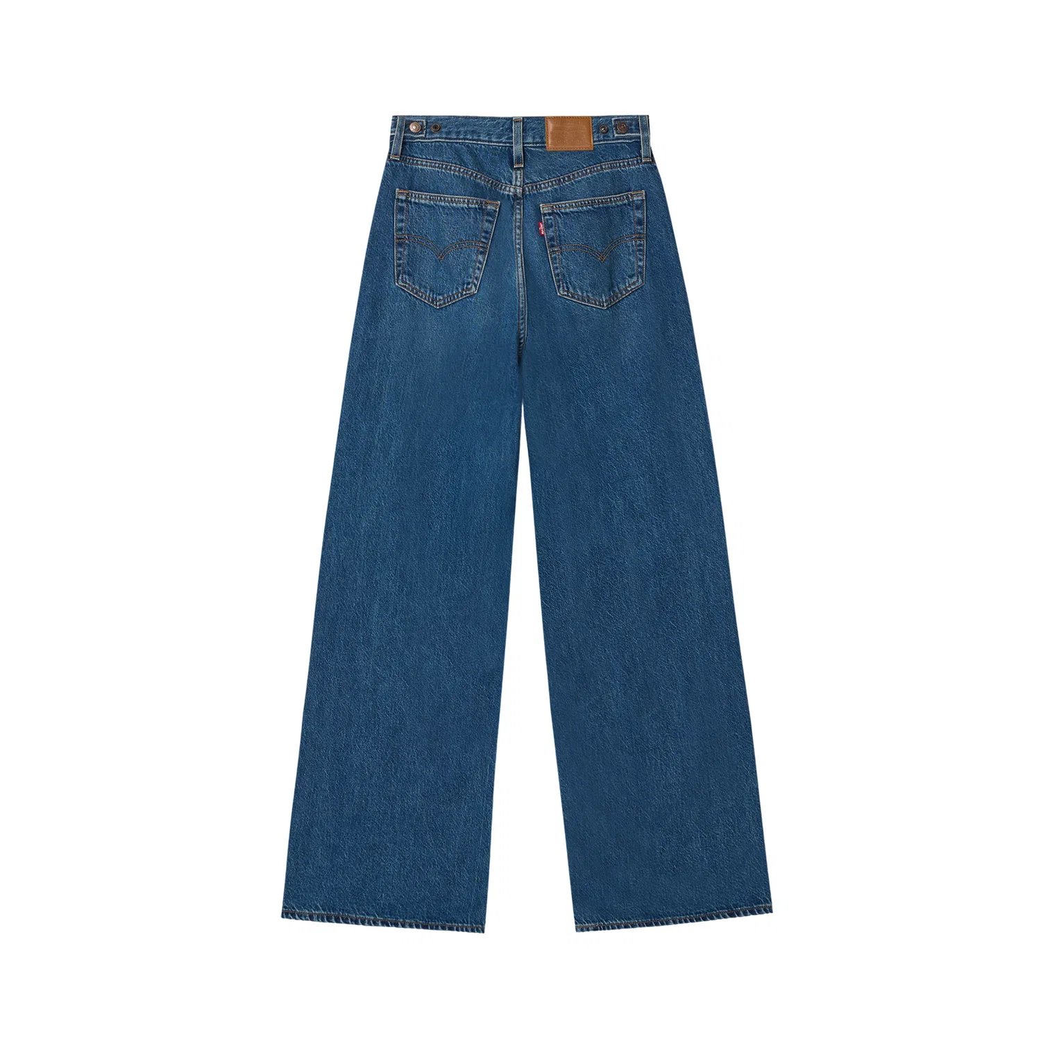 Женские джинсы свободного кроя с широкими штанинами, Medium Blue, Levis — фото 3