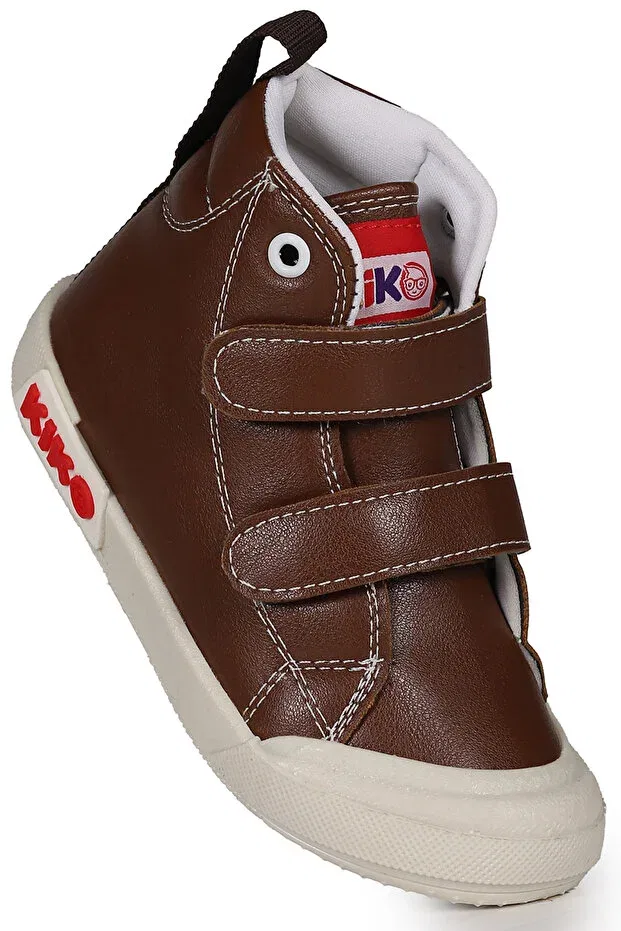 Детские ботинки для мальчиков на липучках Garf daily velcro baby boy boots shoes Kiko Kids, Brown