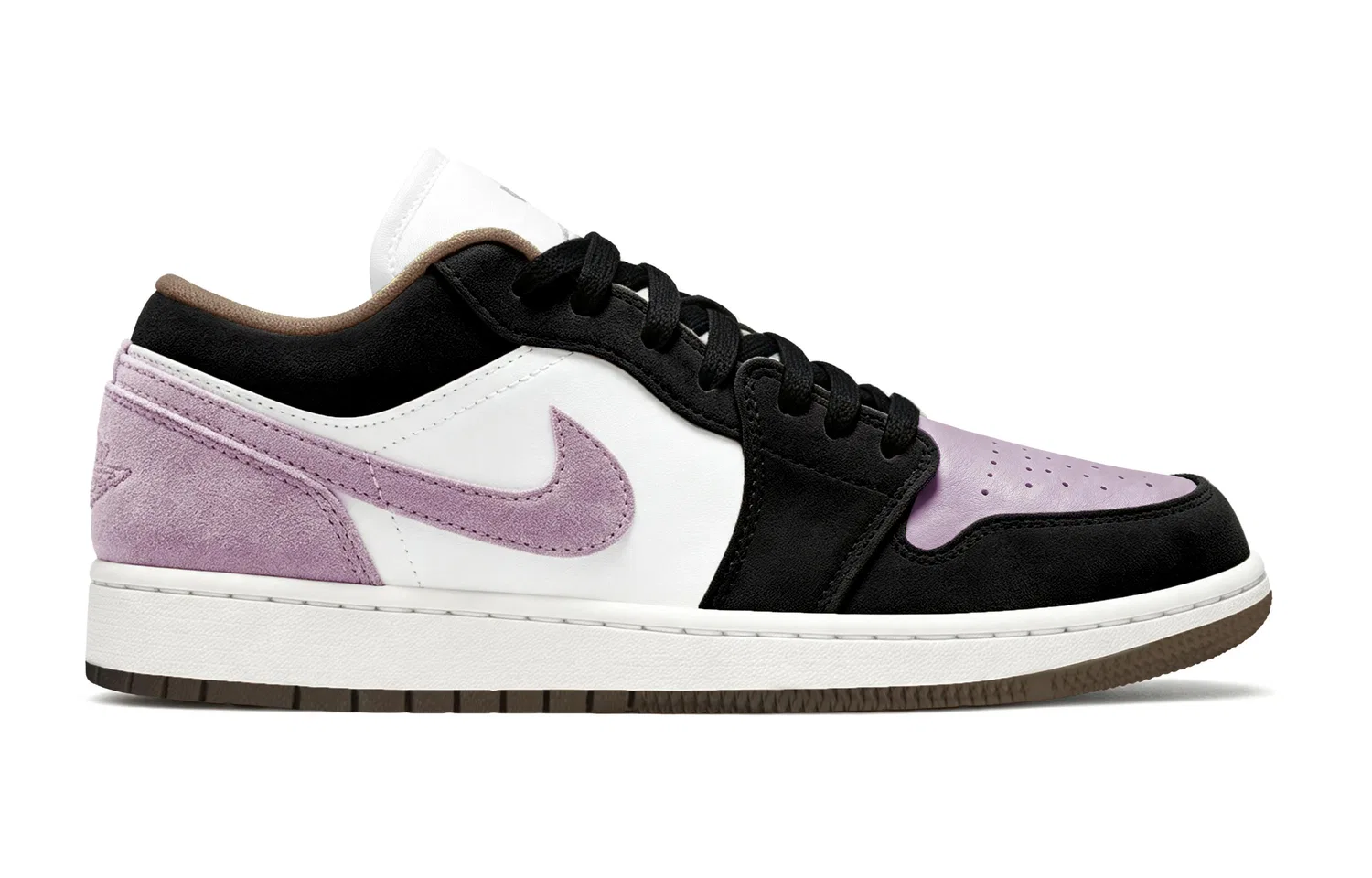 Детские кроссовки для скейтбординга с замшевым верхом Air 1 Jordan, Purple — фото 3