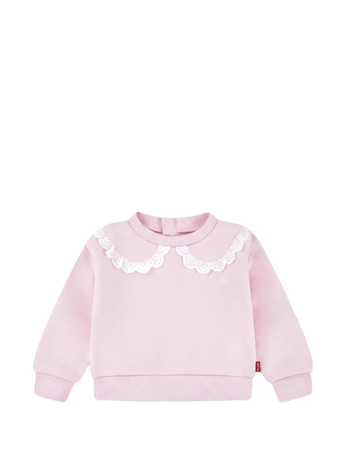 Толстовка с кружевной отделкой Levi'S Kids, розовый