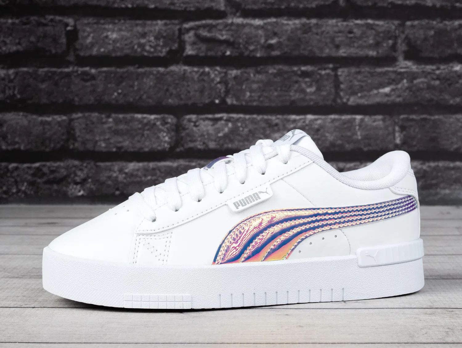 Детские кроссовки с голографическим принтом Jada Holo Jr, Puma, Weiß — фото 3