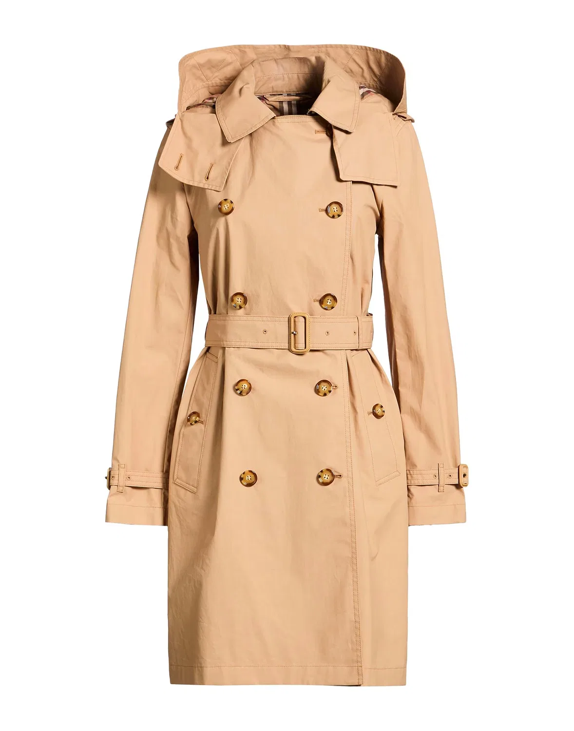 Женский тренчкот с поясом Burberry, коричневый