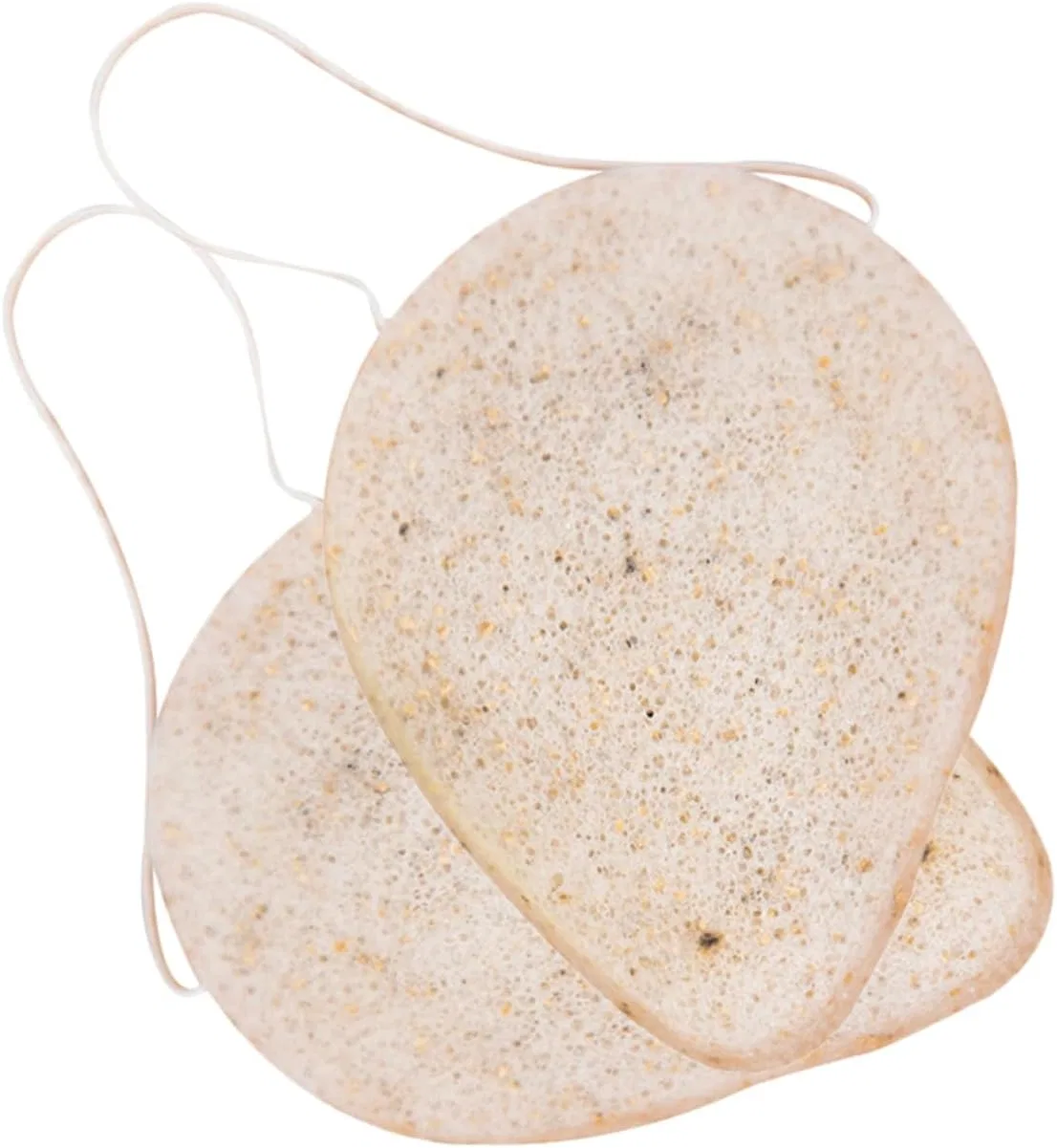 Спонж для лица Konjac, 2 шт, LIFKOME, 8x6x4 см, Beige