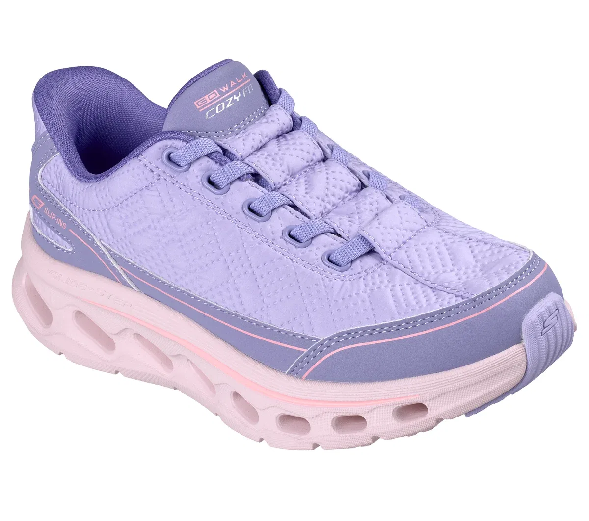 Детские слипоны GO WALK Glide-Step 2.0 - Cozy Fit Skechers, лавандовый — фото 4