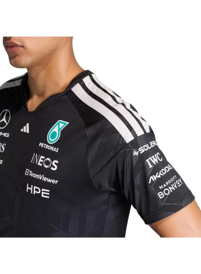 Джерси гоночное Mercedes-AMG Petronas Formula 1 Team Driver Adidas, черный — фото 4