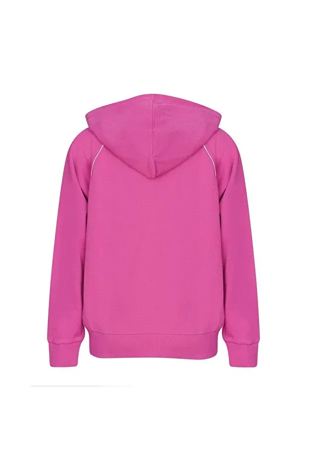 Детское худи на молнии для девочек хлопковое Hummel, Pink — фото 3