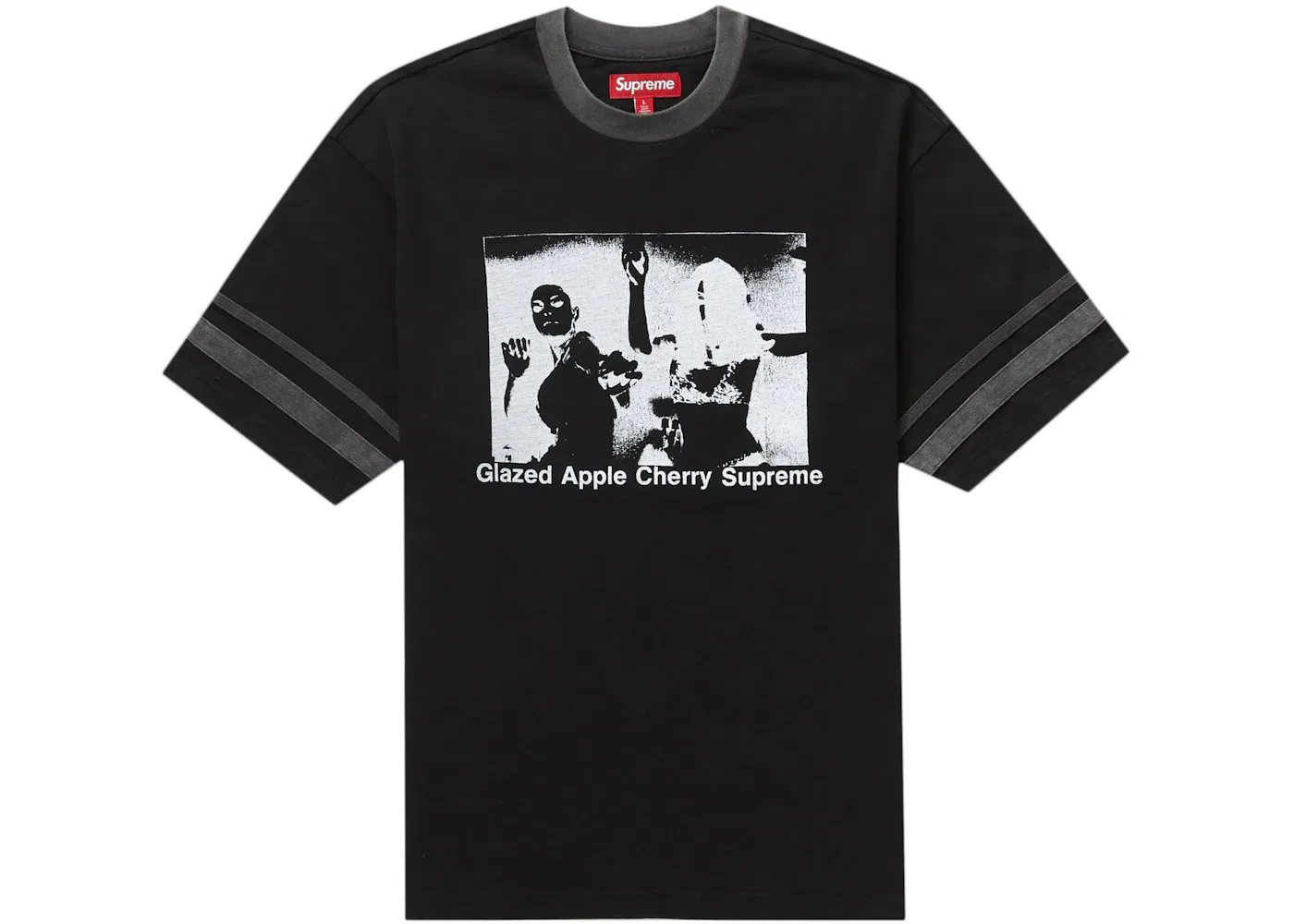 Мужская футболка Supreme Glazed Athletic S/S Top, Black