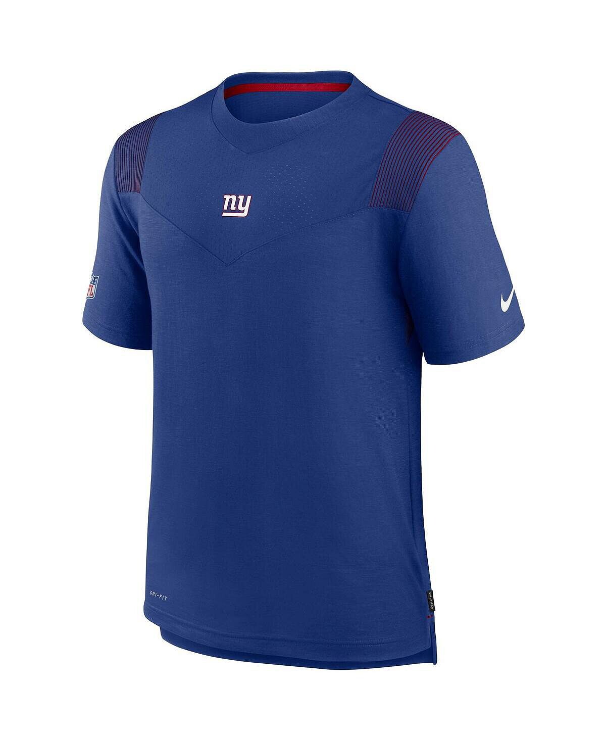 Мужская футболка royal new york giants sideline player uv performance Nike — фото 4