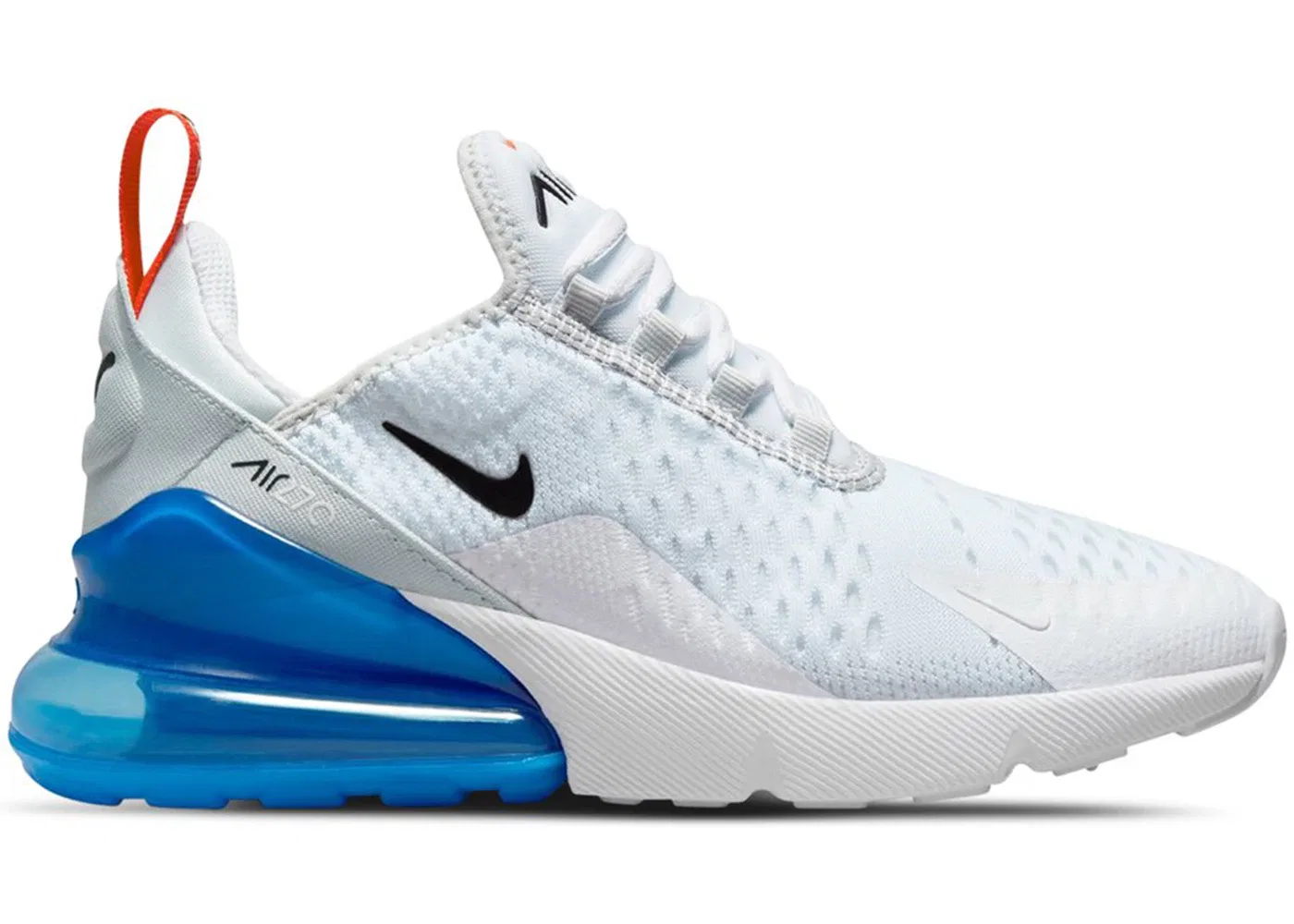 Детские кроссовки Lifestyle Nike Air Max 270, White/Pure Platinum/Light Photo Blue/Black