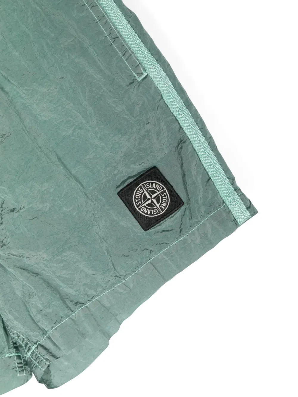 Шорты повседневные Compass Stone Island Junior, зеленый — фото 3