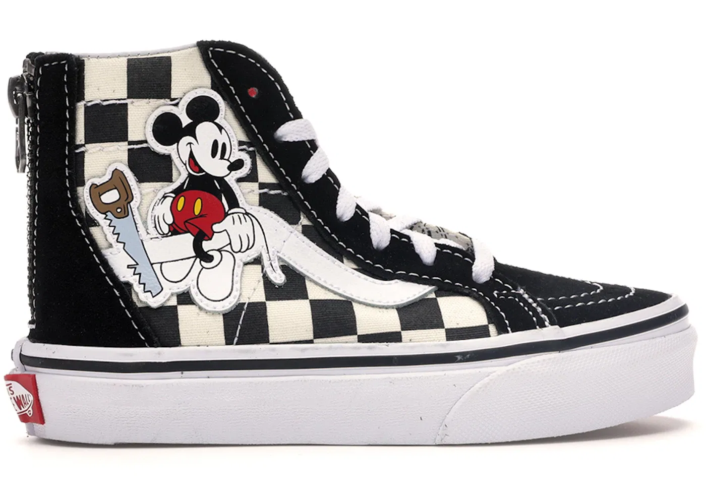Детские кроссовки с принтом Vans Sk8-Hi Zip, Mickey Mouse/Checkerboard